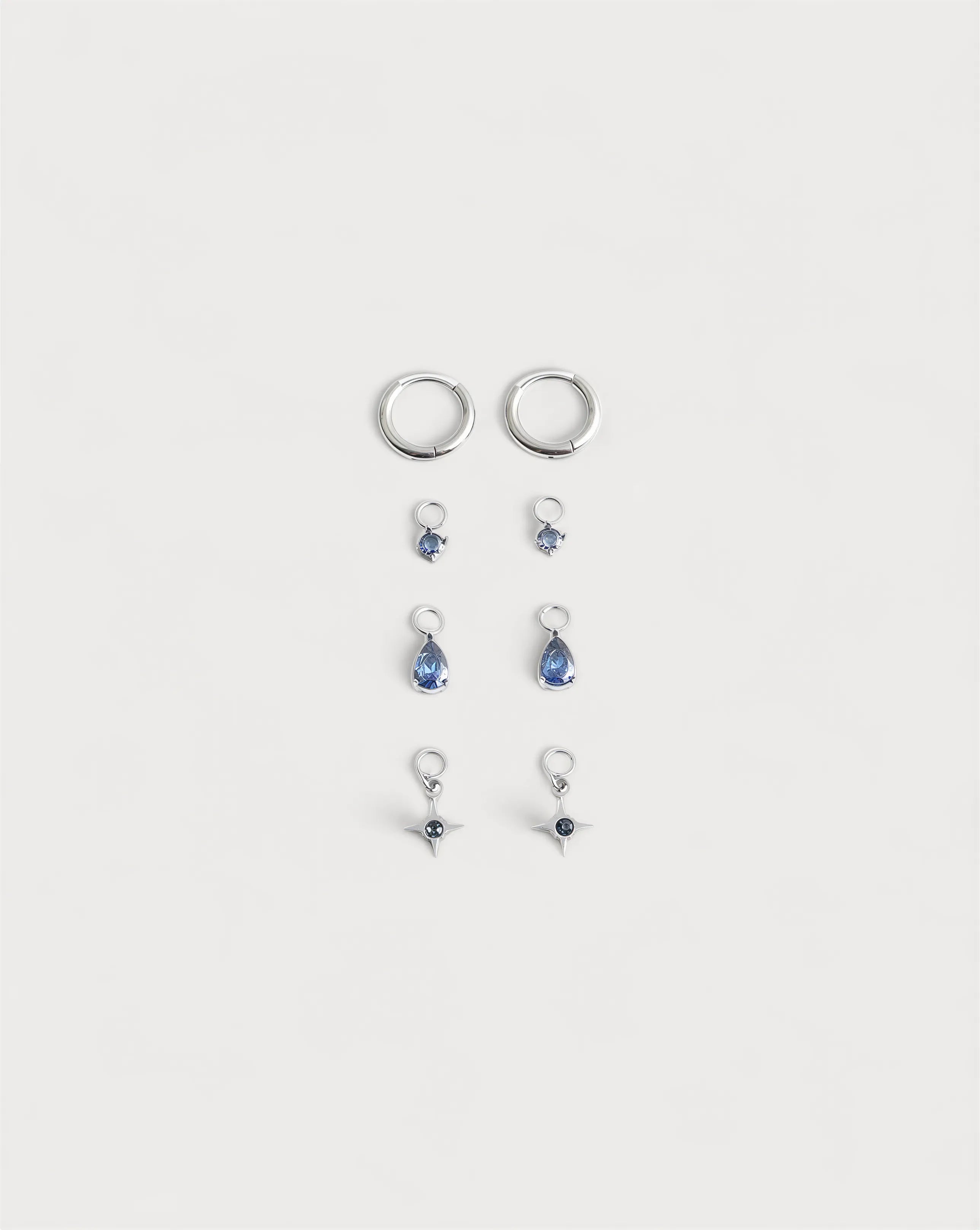 Birthstonebox Ohrringe – Set – Edelstahl