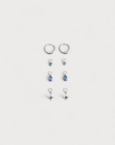 Birthstonebox Ohrringe – Set – Edelstahl