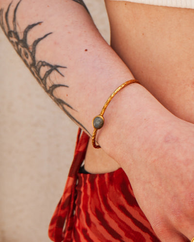 Florine - Armband - Naturstein - Edelstahl