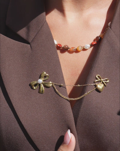 Beatrice - Brosche - Edelstahl