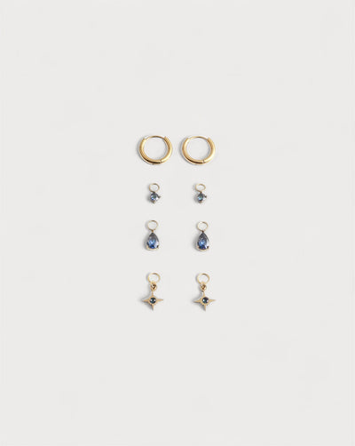 Birthstonebox Ohrringe – Set – Edelstahl