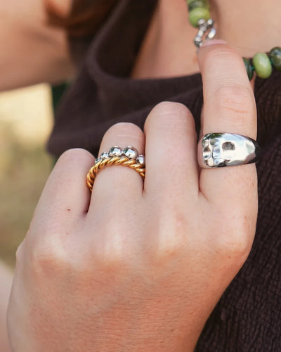 Yara - Ring - Edelstahl - Verstellbar