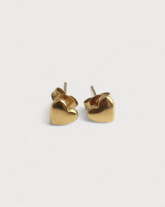 Solid Heart - Ohrstecker - Ohrringe - Edelstahl