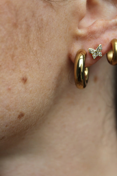Sparkle Butterfly - Ohrstecker - Ohrringe - Edelstahl