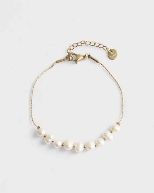 Sweet Pearls - Armband - Perle - Edelstahl