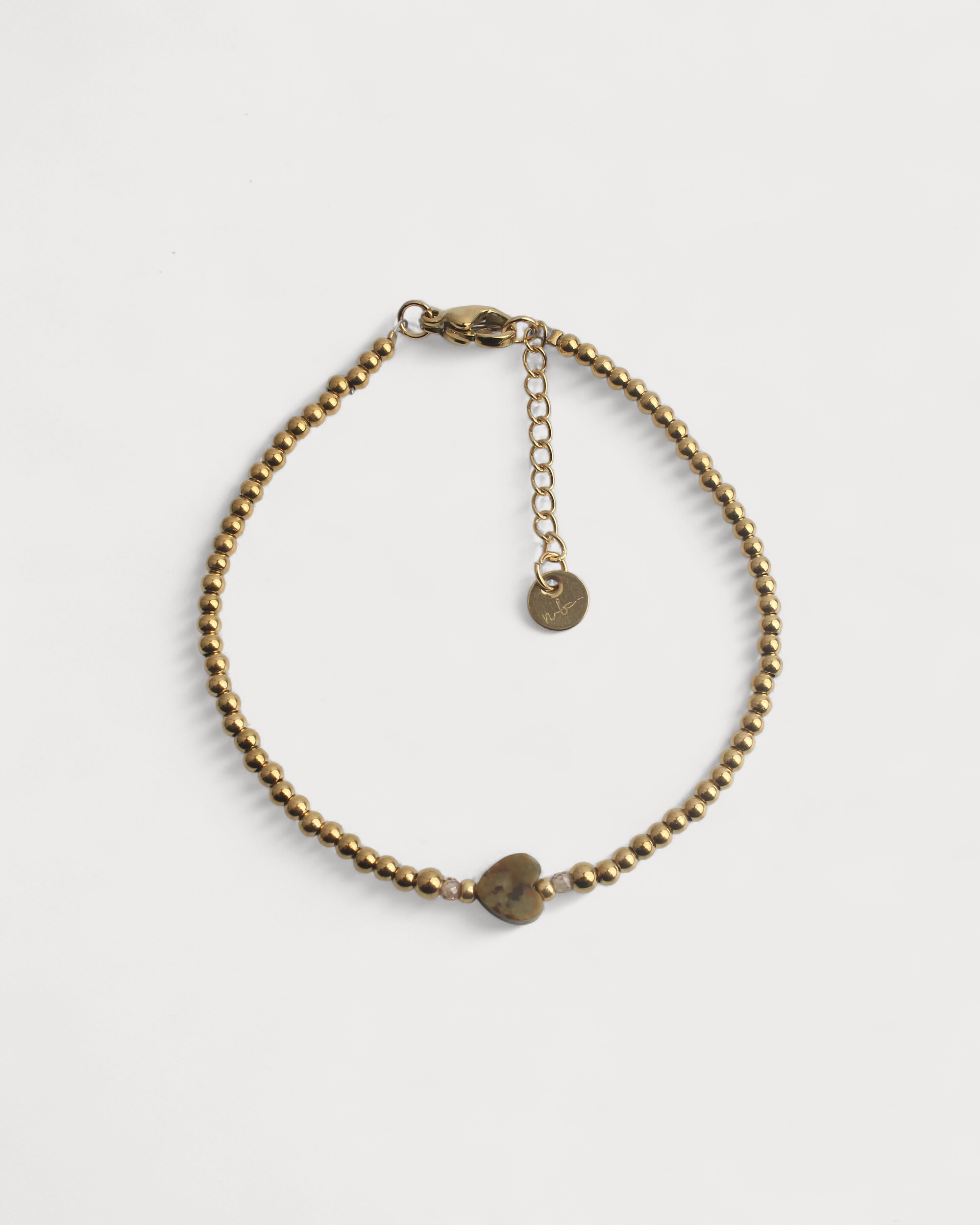 Jill - Armband - Naturstein - Edelstahl