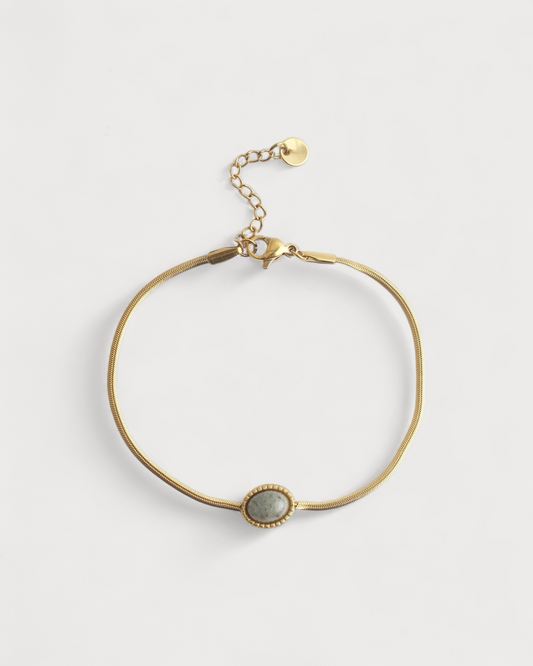 Kate - Armband - Naturstein - Edelstahl
