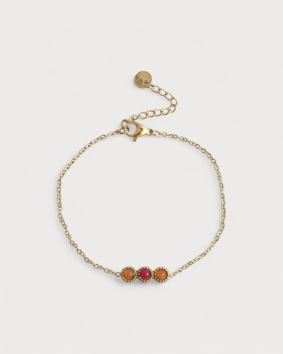 Demi - Armband - Naturstein - Edelstahl