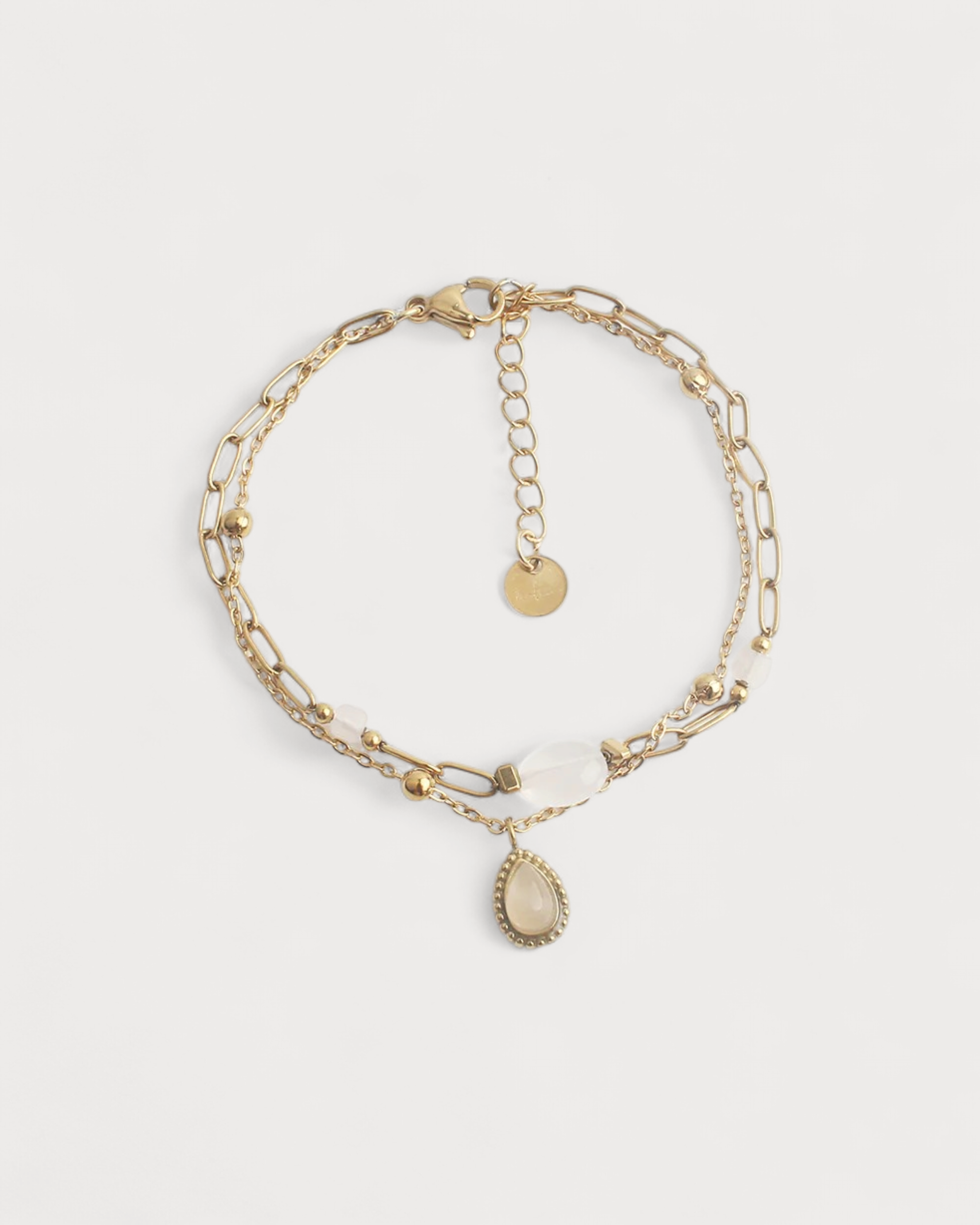 Kela - Armband - Naturstein - Edelstahl