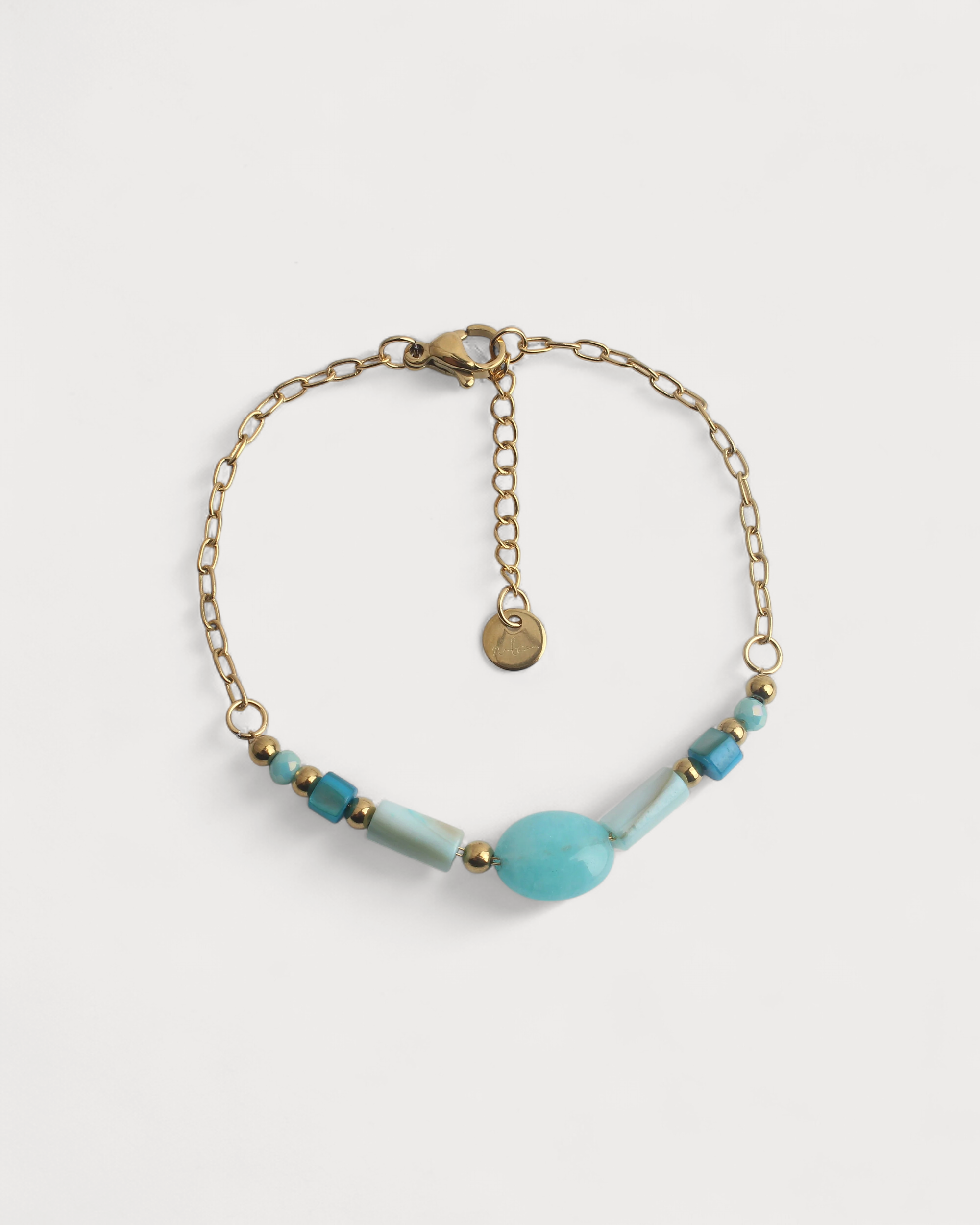Lemoni - Armband - Naturstein - Edelstahl