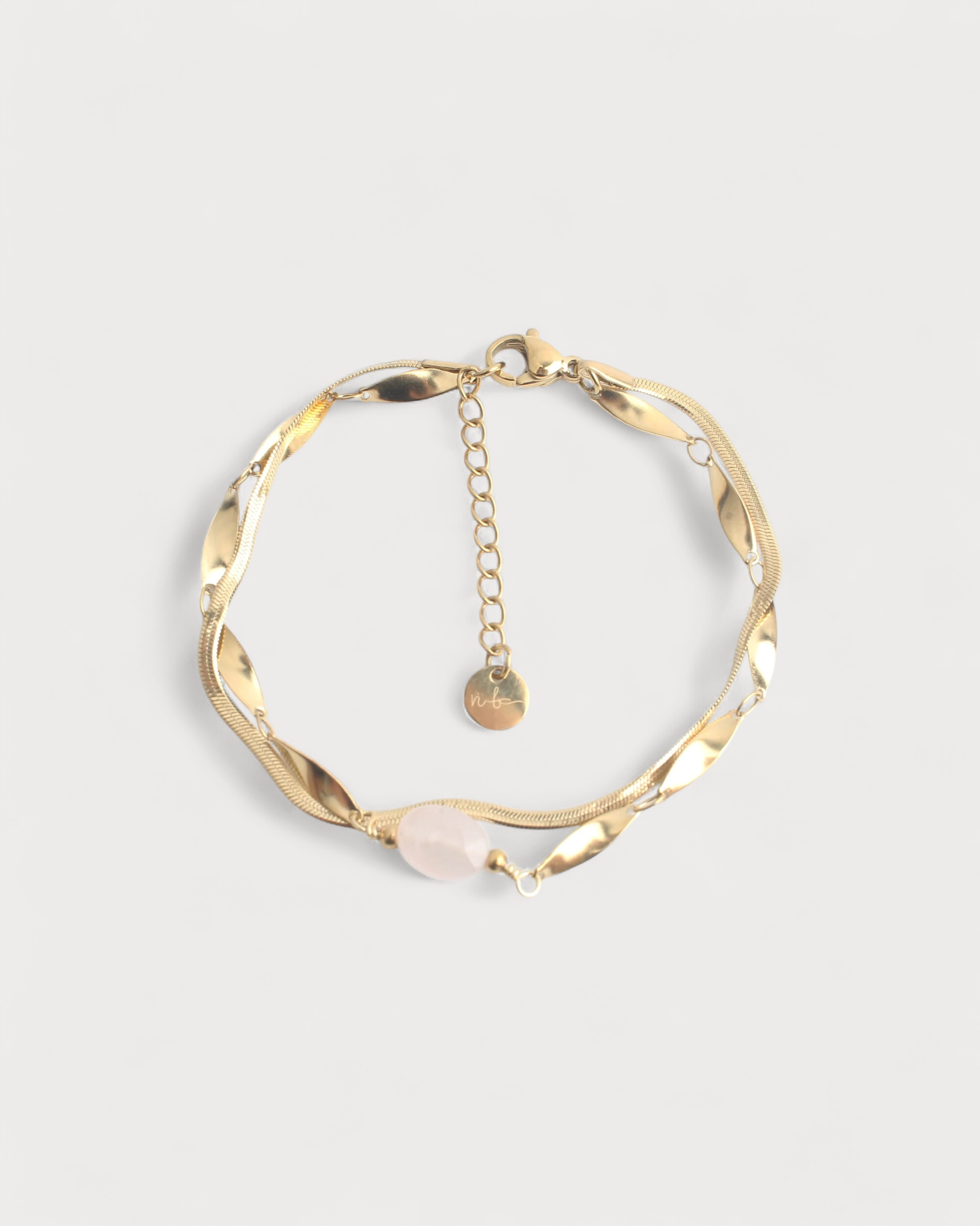 Noralie - Armband - Naturstein - Edelstahl