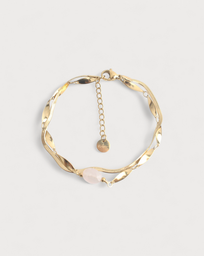 Noralie - Armband - Naturstein - Edelstahl