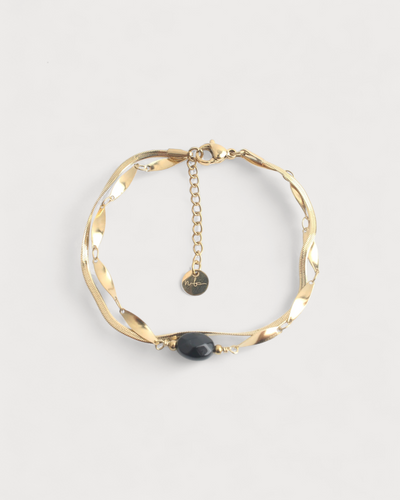 Noralie - Armband - Naturstein - Edelstahl