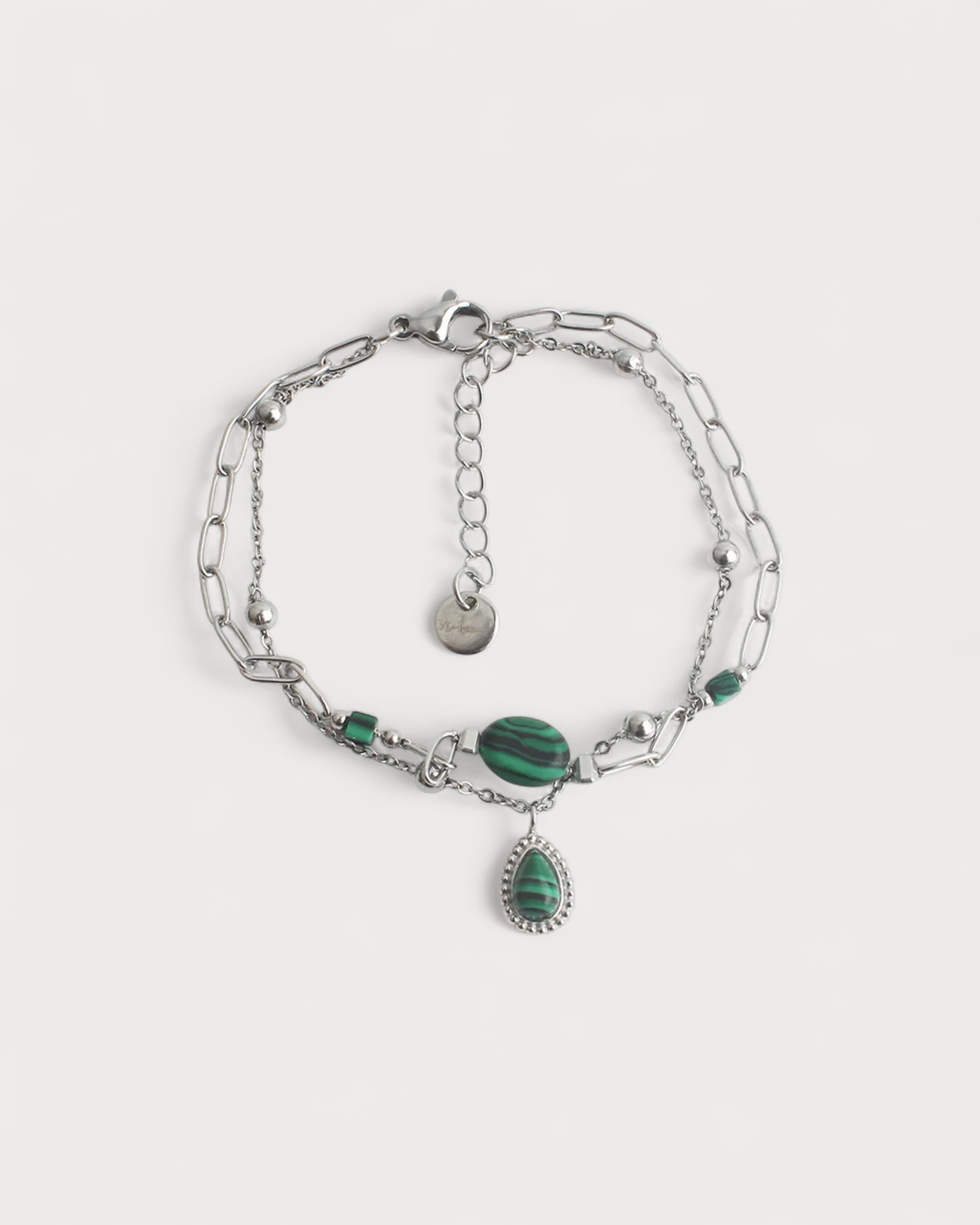 Kela - Armband - Naturstein - Edelstahl