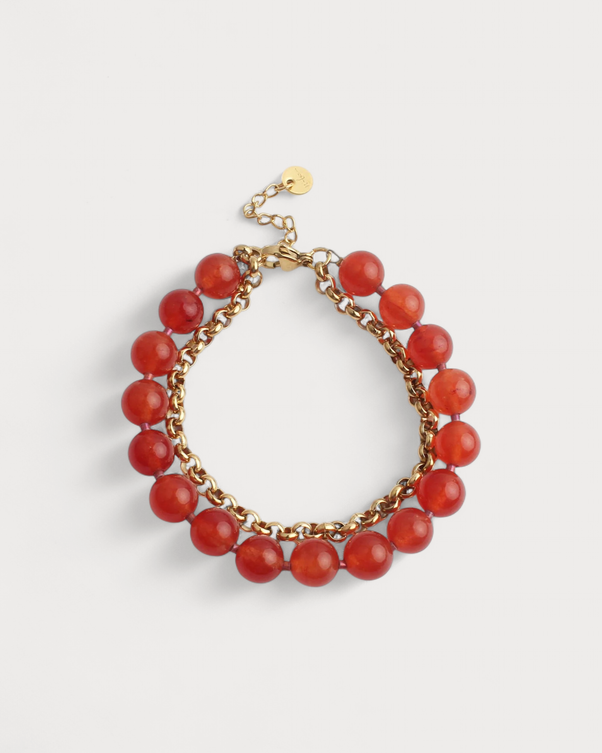 Big Stone - Armband - 2 Schichten - Edelstahl