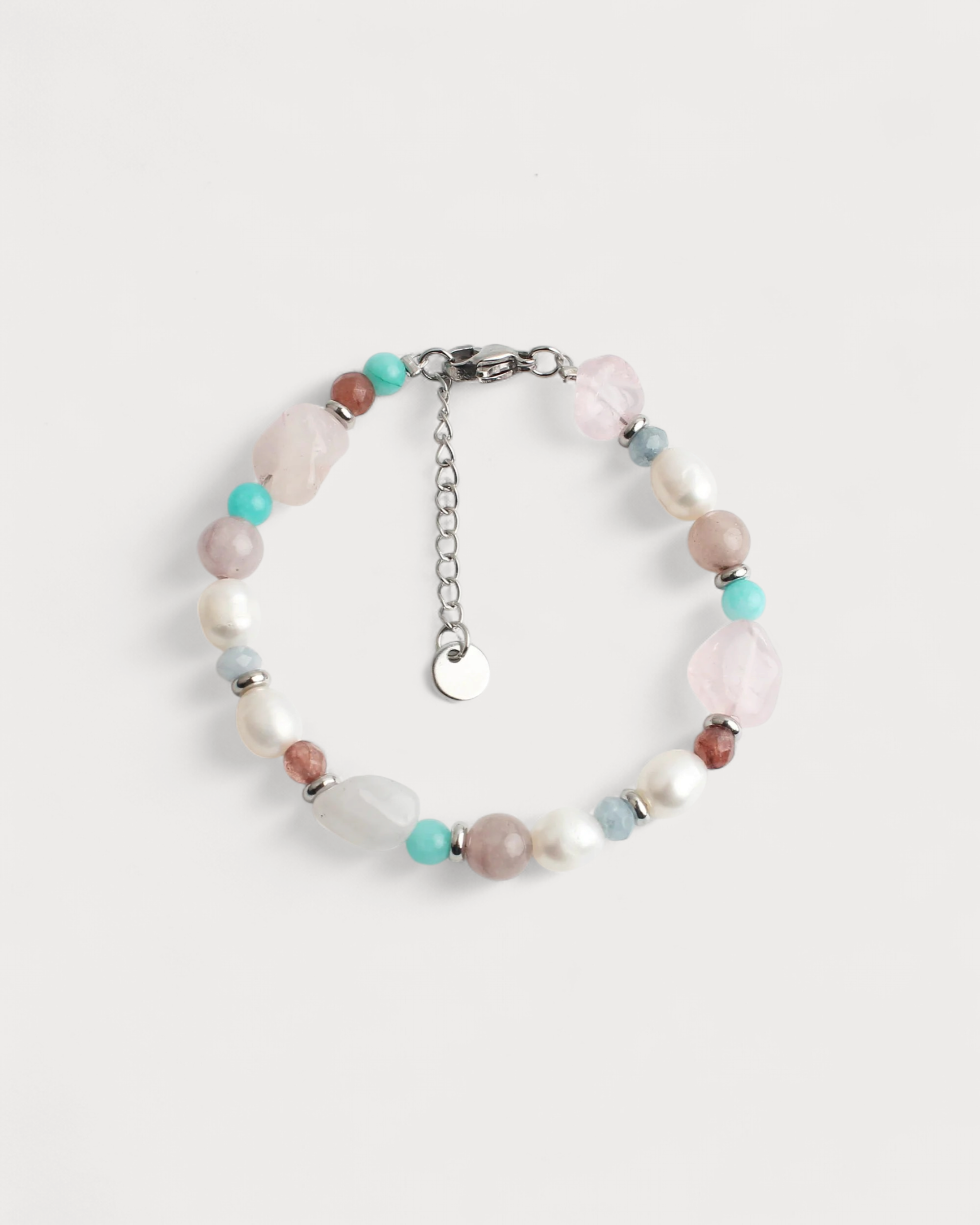 Ellie - Armband - Naturstein -  Edelstahl