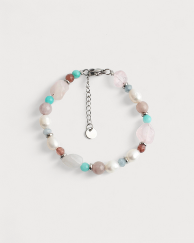 Ellie - Armband - Naturstein -  Edelstahl