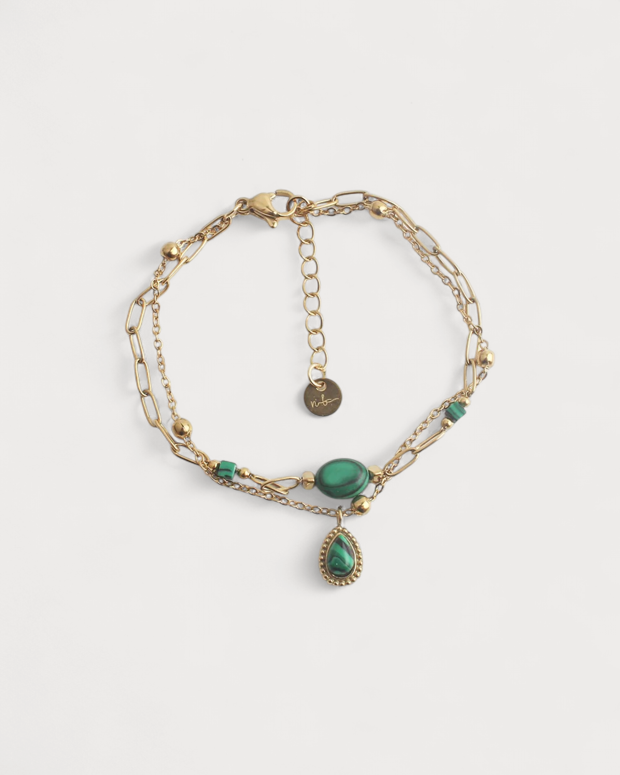 Kela - Armband - Naturstein - Edelstahl