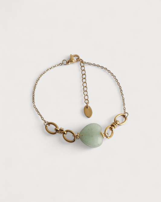 Crystel - Armband - Naturstein - Edelstahl