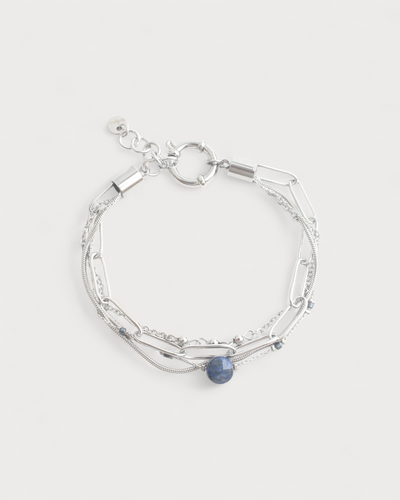 Eloise - Armband - Naturstein - 4 Schichten - Edelstahl