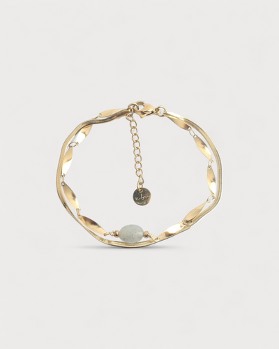 Noralie - Armband - Naturstein - Edelstahl