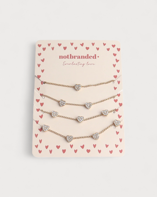 Everlasting love – Armband-Set (2, 3 oder 4) – Edelstahl