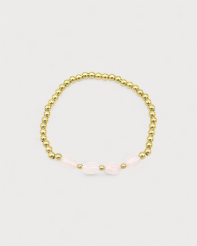Indi - Armband -Naturstein - Edelstahl