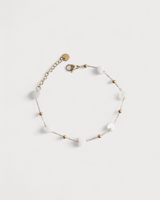 Muschelherz - Armband - Edelstahl