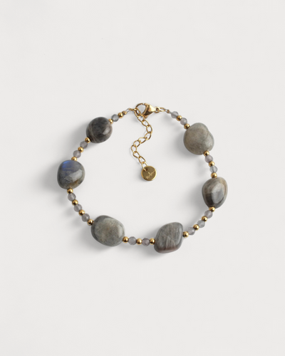 Indy - Armband - Naturstein - Edelstahl