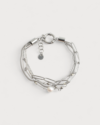 Eloise - Armband - Naturstein - 4 Schichten - Edelstahl