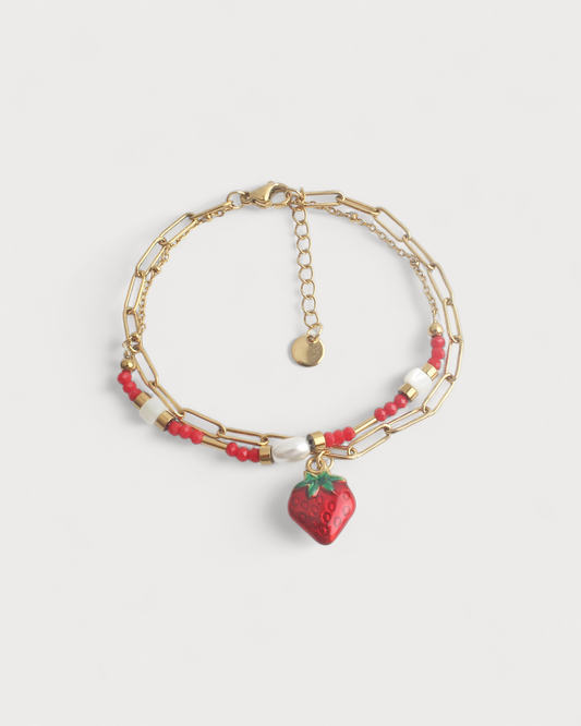 Fruity Strawberry - Armband - Edelstahl