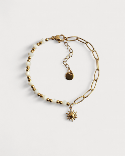 Muschel und Kette - Armband - Edelstahl