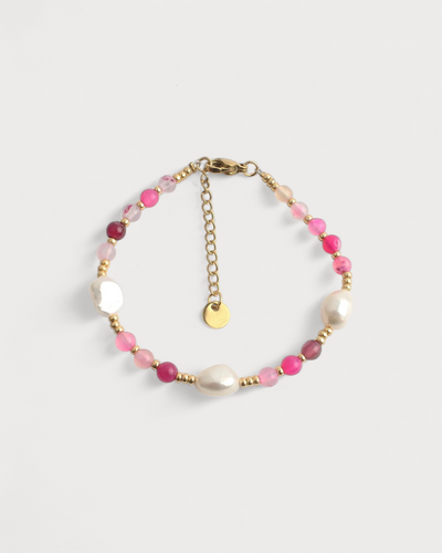 Kira - Armband - Naturstein - Edelstahl 