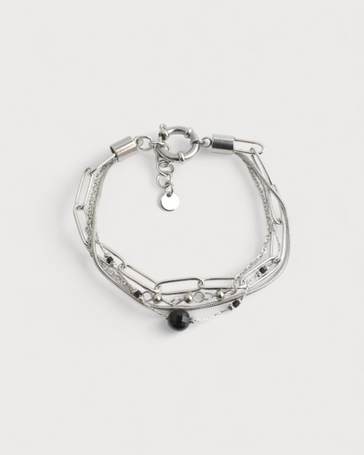 Eloise - Armband - Naturstein - 4 Schichten - Edelstahl
