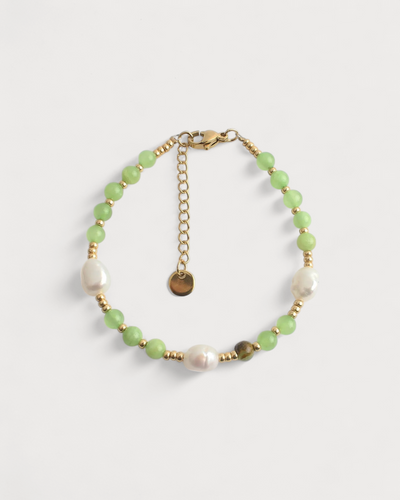 Kira - Armband - Naturstein - Edelstahl 