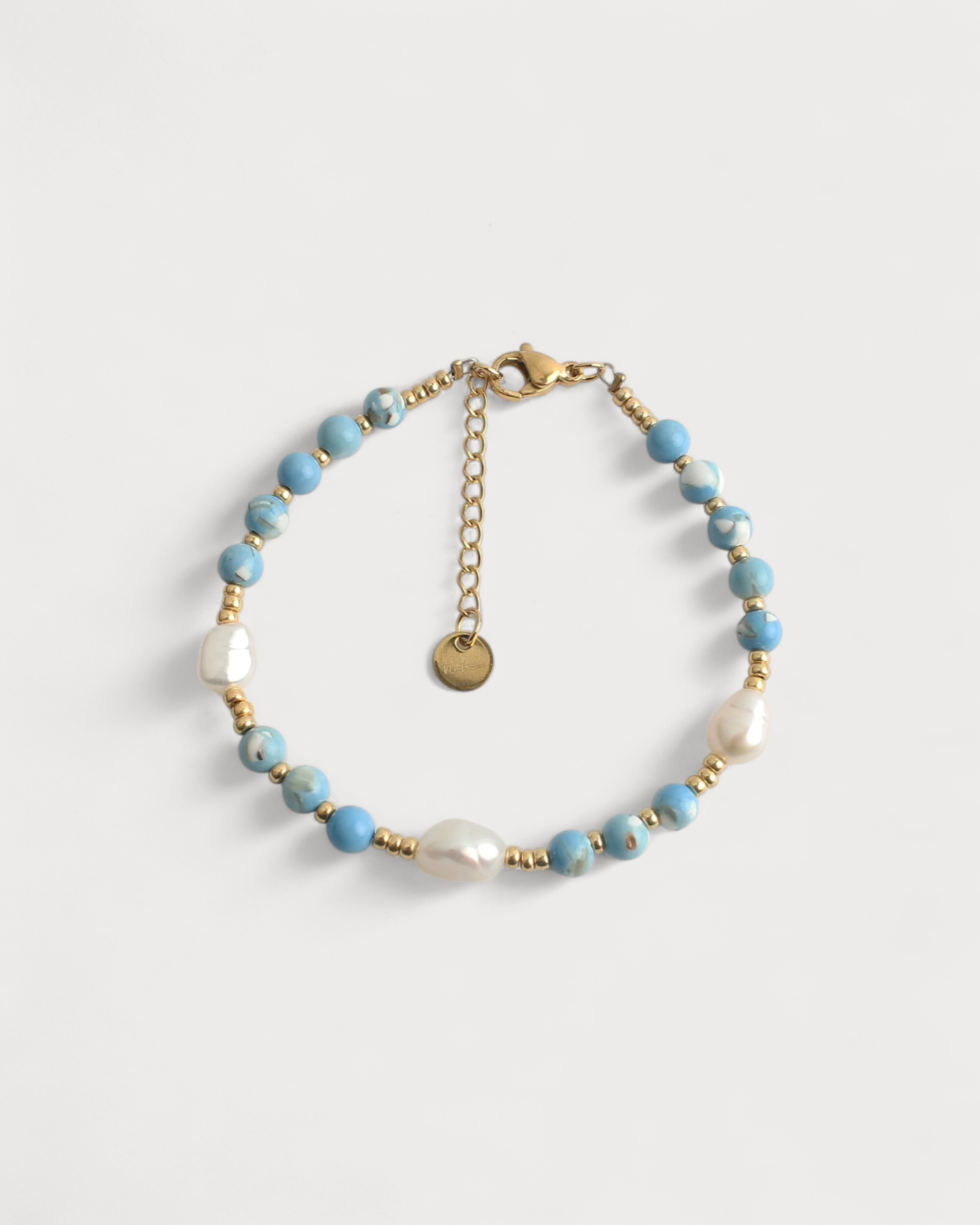 Kira - Armband - Naturstein - Edelstahl 