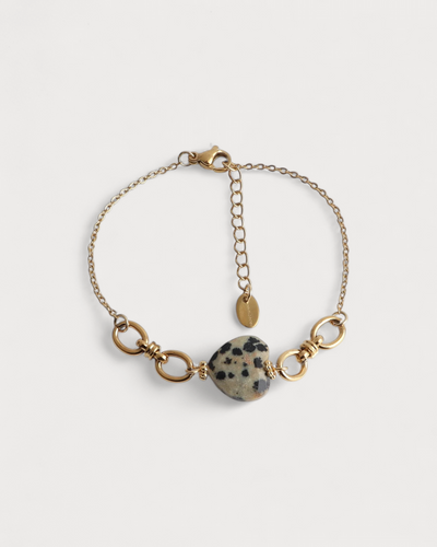 Crystel - Armband - Naturstein - Edelstahl