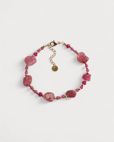 Indy - Armband - Naturstein - Edelstahl