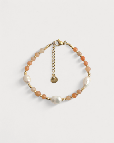 Kira - Armband - Naturstein - Edelstahl 