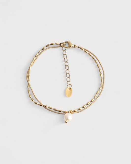 Minimalistic Pearl - Armband - Edelstahl