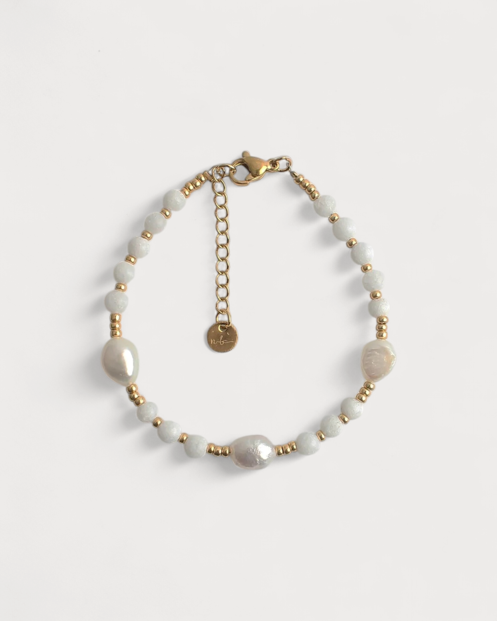 Kira - Armband - Naturstein - Edelstahl 