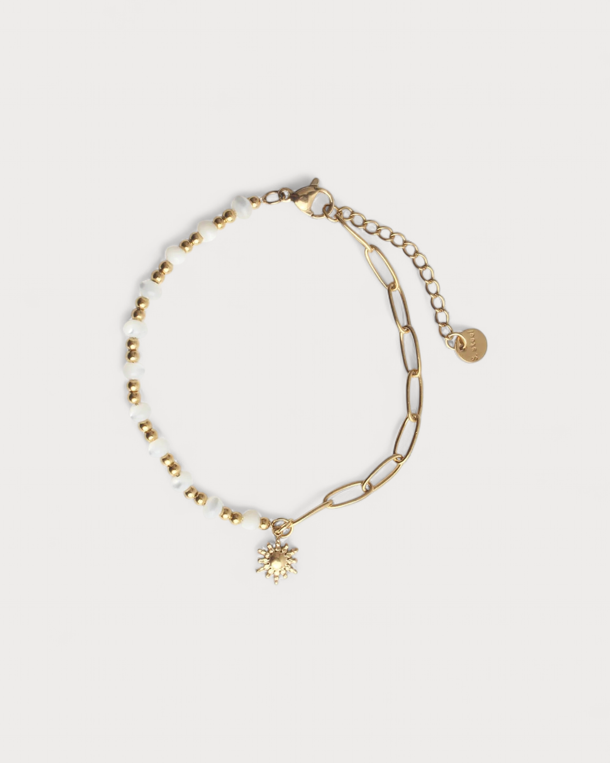 Muschel und Kette - Armband - Edelstahl