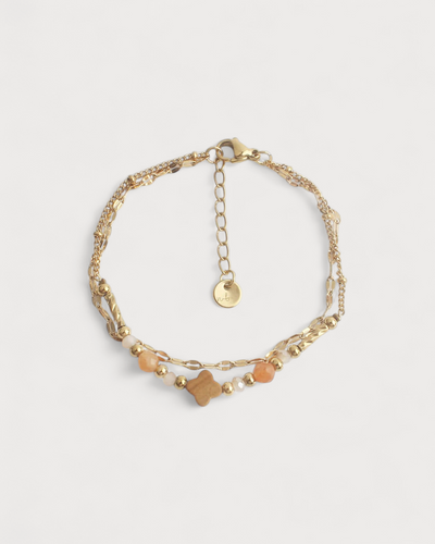 Madeleine - Armband - Naturstein - Edelstahl