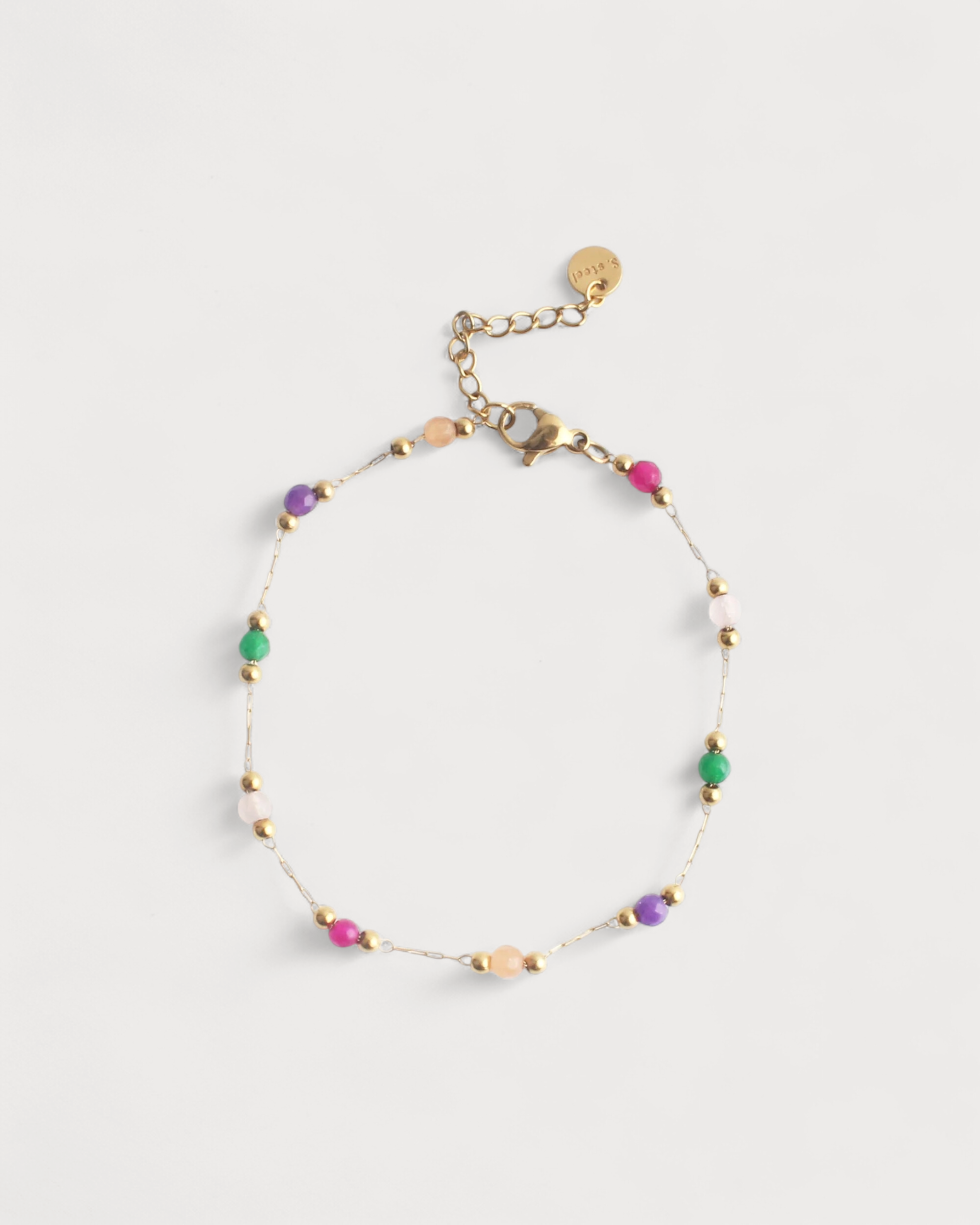 Sophia - Armband - Naturstein - Edelstahl