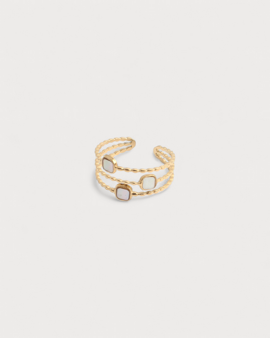 Meike  - Ring - Edelstahl - Einstellbar