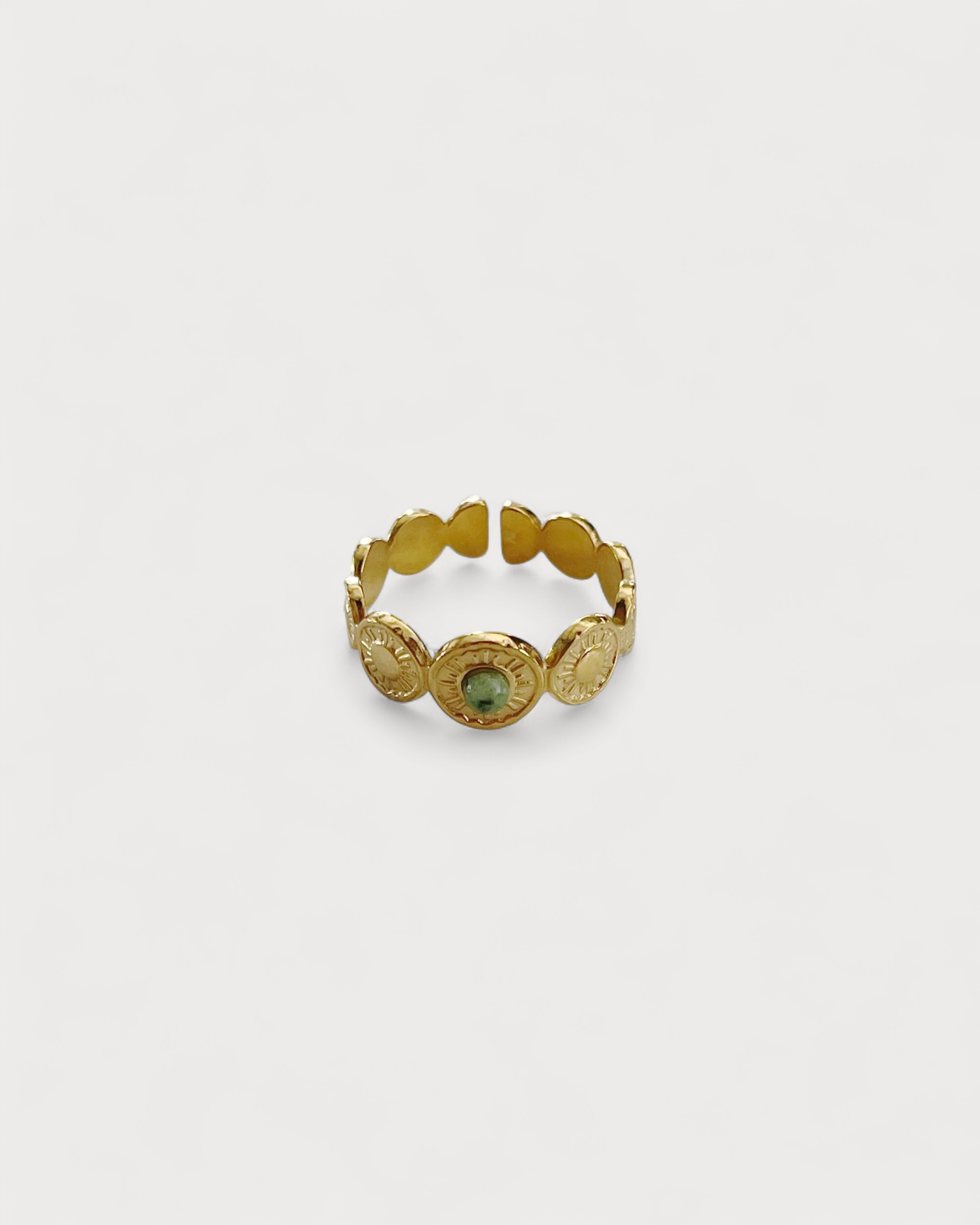 Mariana - Ring - Naturstein - Edelstahl - verstellbar