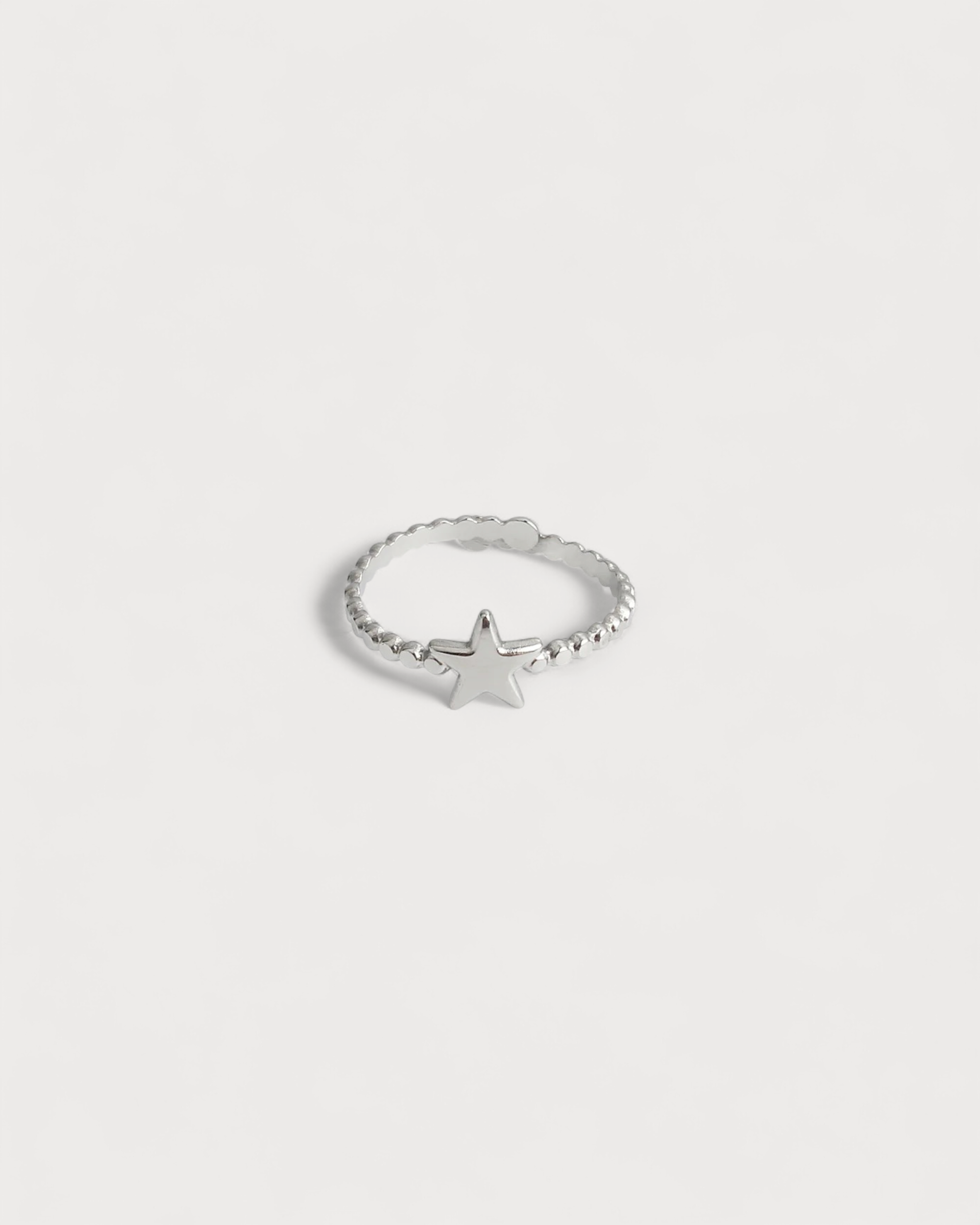 Kleiner Stern - Ring - Edelstahl - verstellbar