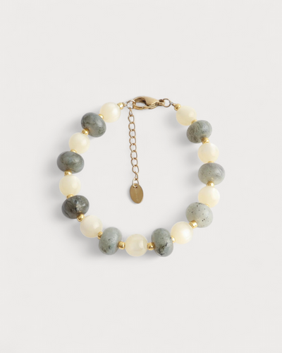 Laurel - Armband - Naturstein - Edelstahl