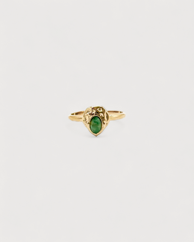 Liria - Ring - Naturstein - Edelstahl - Verstellbar