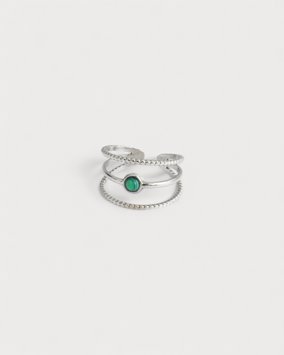 Aarya - Ring - Naturstein - Edelstahl - Verstellbar